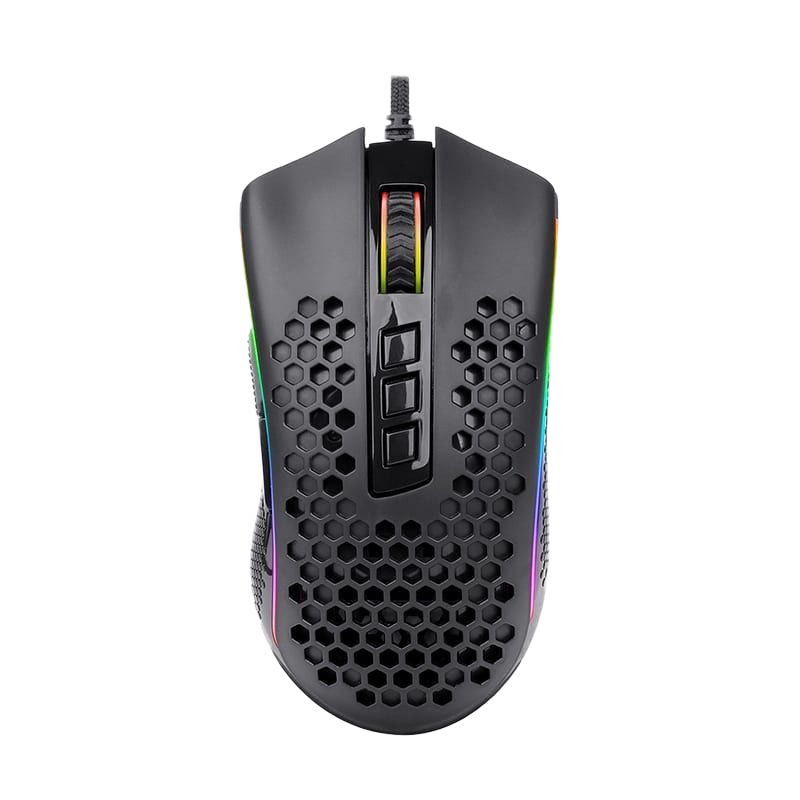 Redragon M808 STORM Lightweight RGB Gaming Mouse - Black